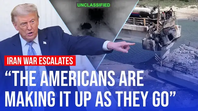 Video thumbnail for US launches seventh night of strikes as Hormuz tensions escalate