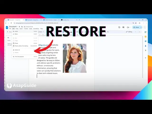 'Video thumbnail for How to Undo in Google Docs'