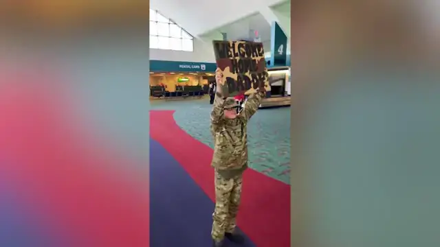 Video thumbnail for Boy Dresses Up As Hero Dad For Tearful Reunion | Happily TV