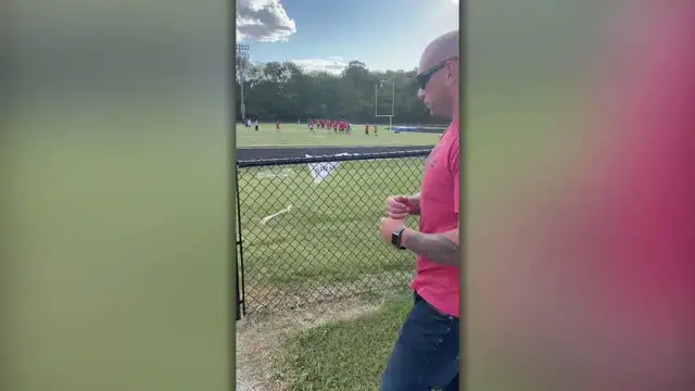 Video thumbnail for Military Dad Surprises Son At Senior Night Football Game | Happily TV