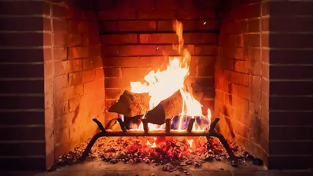 Video thumbnail for Christmas Yule Log: Cozy Fireplace with Music