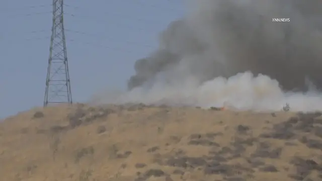 Video thumbnail for US, Los Angeles: Castaic Junction Chloe Wildfire Part 1.