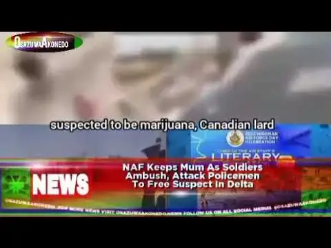 'Video thumbnail for NAF Keeps Mum As Soldiers Ambush, Attack Policemen To Free Suspect In Delta'