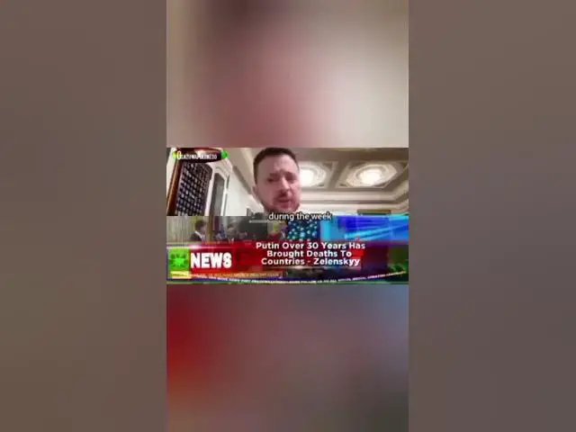 Video thumbnail for Putin Over 30 Years Has Brought Deaths To  Countries - Zelenskyy