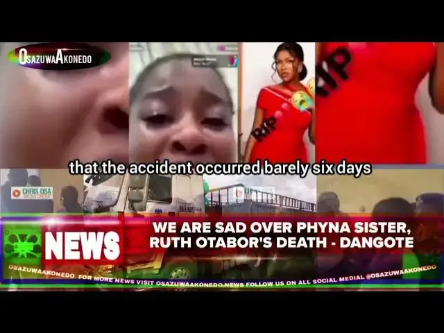 'Video thumbnail for We Are Sad Over Phyna Sister, Ruth Otabor's Death - Dangote'