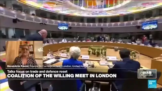 'Video thumbnail for ‘Coalition of the willing’ meet in London as Kyiv presses for more missiles'