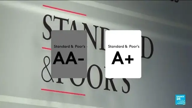 'Video thumbnail for S&P cuts France credit rating from AA to A+'