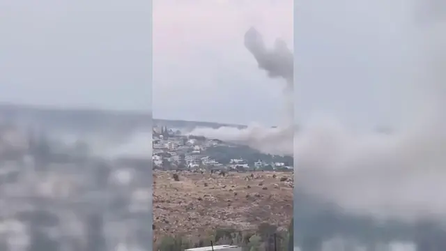 Video thumbnail for Lebanon: Israeli Strikes Target Southern Lebanon.