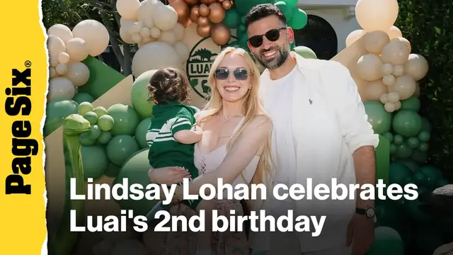 Video thumbnail for Lindsay Lohan shares rare photos of son Luai to celebrate second birthday