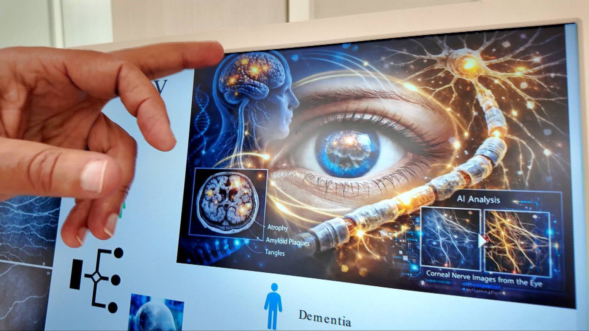 Video thumbnail for Qatar-based professor pioneers eye scan for brain disorders