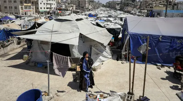 Video thumbnail for Israel expands Gaza military zone, forcing more families to flee