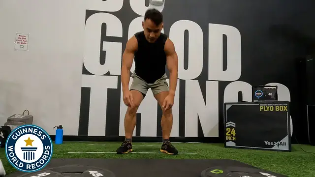 'Video thumbnail for Tommy Vu, the burpee king, breaks records'