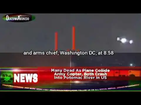 Video thumbnail for Many Dead As Plane Collide Army Copter, Both Crash Into Potomac River In US