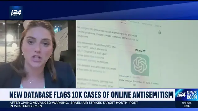 'Video thumbnail for New database flags 10k cases of online antisemitism'