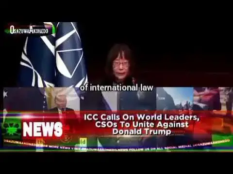 Video thumbnail for ICC Calls On World Leaders, CSOs To Unite Against Donald Trump