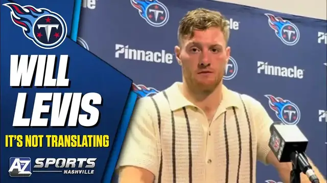 Video thumbnail for Titans QB Will Levis talks about the disconnect between practice & the game