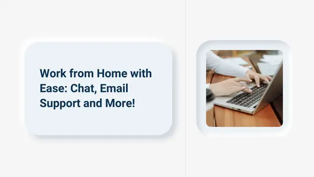 Video thumbnail for CHAT, Email Support + MORE Work at Home Jobs! | work from home job