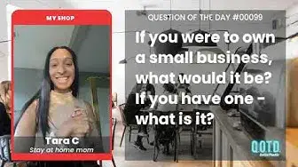 Video thumbnail for Tara owns a women's clothing brand. Very fashion forward!