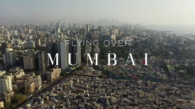 'Video thumbnail for FLYING OVER MUMBAI (DHARAVI) 4K Aerial Film'