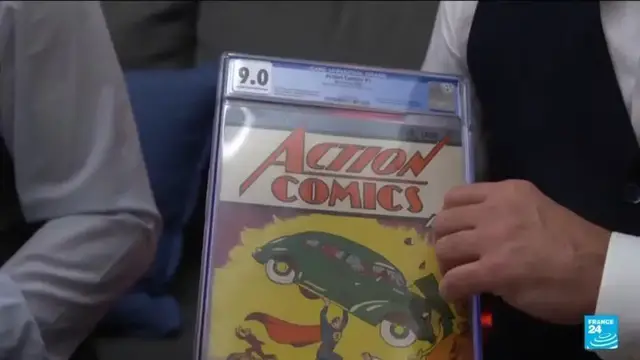 Video thumbnail for Comic book copy introducing Superman sells for $15 million