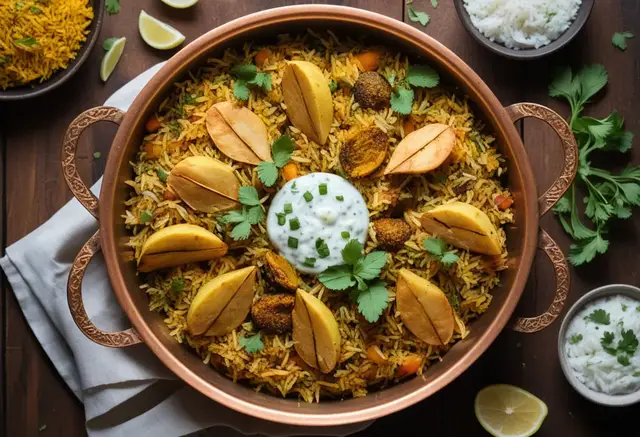 Video thumbnail for Vegetable Biryani (Vegan)