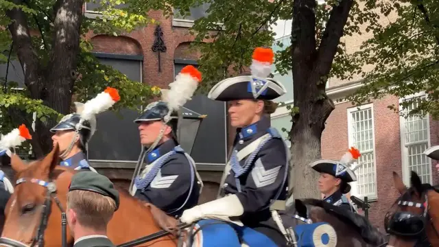 Video thumbnail for Caribbean Netherlands: Dutch police detain seven activists for pouring red paint on royal procession route.