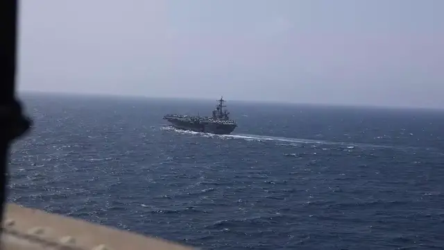 Video thumbnail for Iran: Nuclear-Powered U.S. Warship Operates In Middle East Waters.