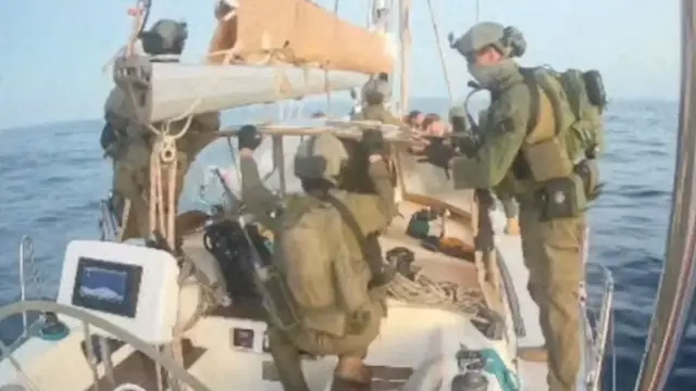 'Video thumbnail for Israel intercepts Gaza Sumud flotilla vessels, detains activists onboard'