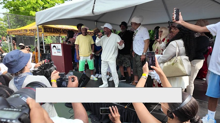 Video thumbnail for Hip-hop lovers celebrate pioneers and the genre’s legacy at Williamsbridge event