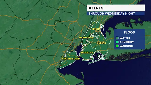 Video thumbnail for STORM WATCH: Flooding possible during overnight downpours in the Bronx
