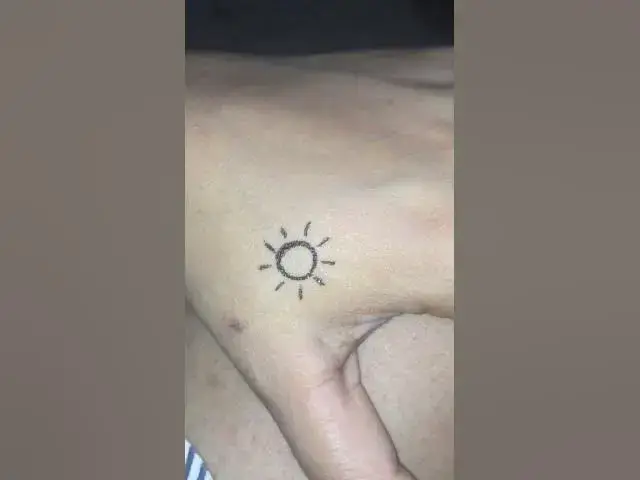 Video thumbnail for How to make temporary tattoo at home beautiful idea #shorts