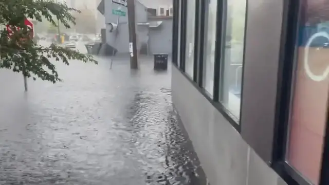 Video thumbnail for US: Strong Storms Sweep Northeast, Dumping Rain and Leaving Damage 2.