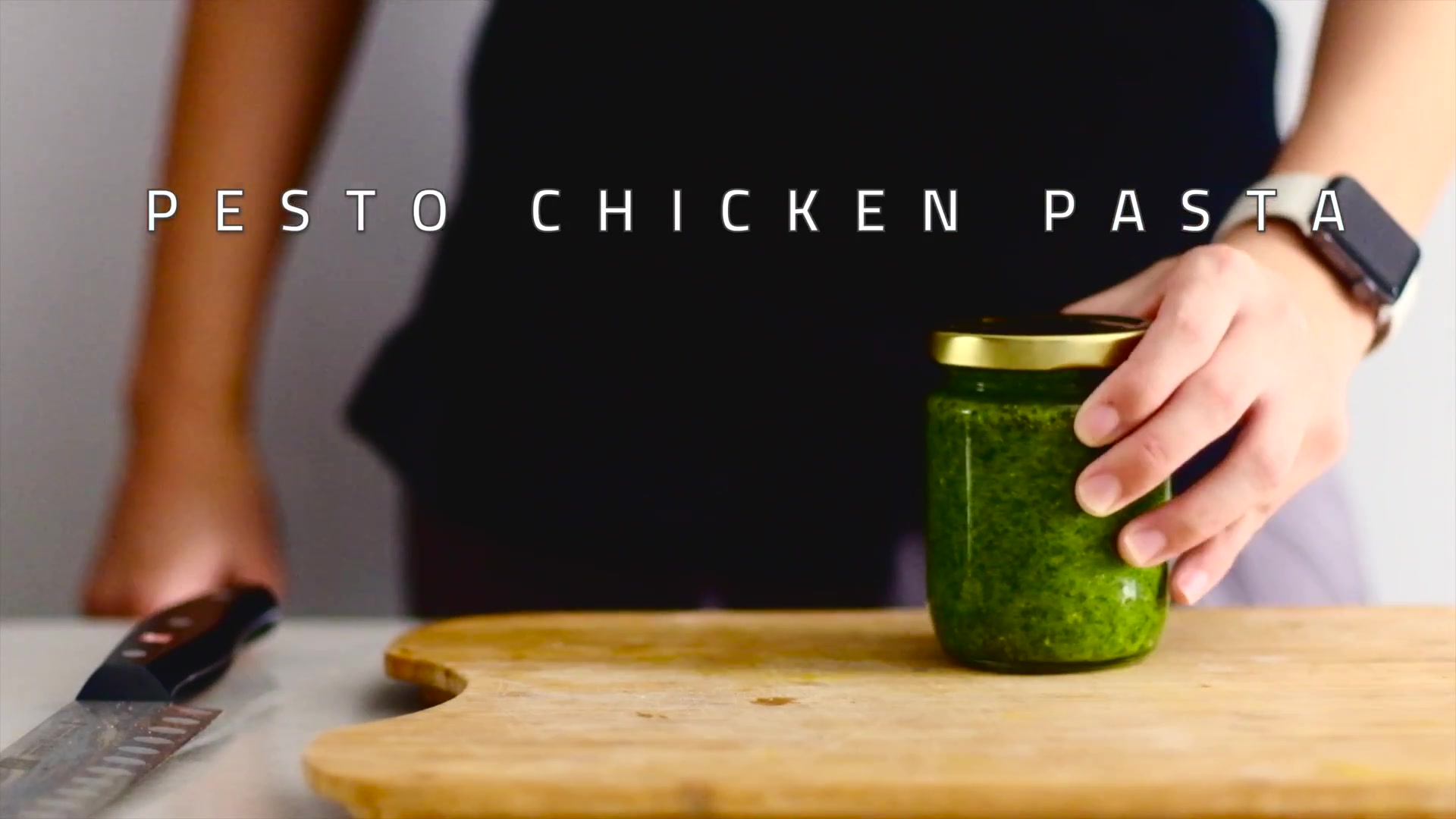 Video thumbnail for Easy Pasta with Pesto Sauce and Chicken