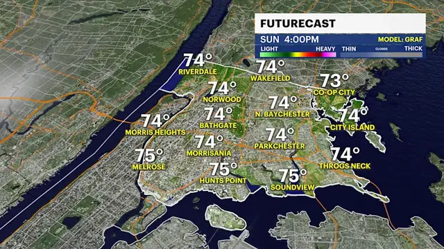 Video thumbnail for A cooler Sunday in the Bronx with plenty of sunshine