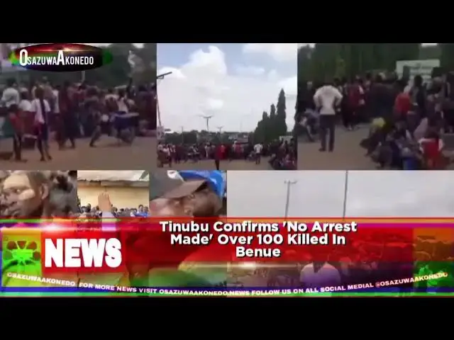 Video thumbnail for Tinubu Confirms 'No Arrest Made' Over 100 Killed In Benue