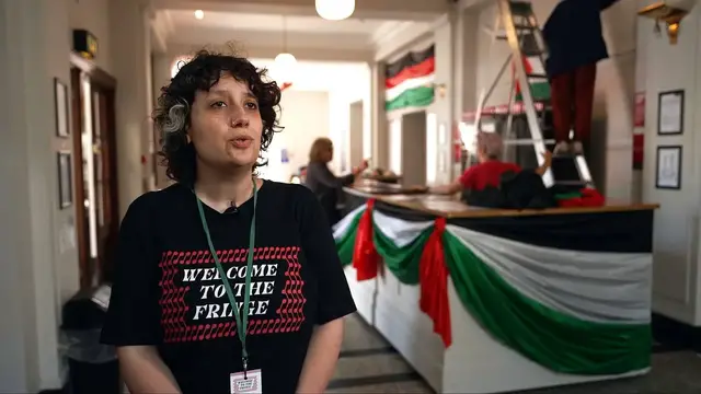 'Video thumbnail for Edinburgh Fringe spotlights Palestinian art in bold showcase'