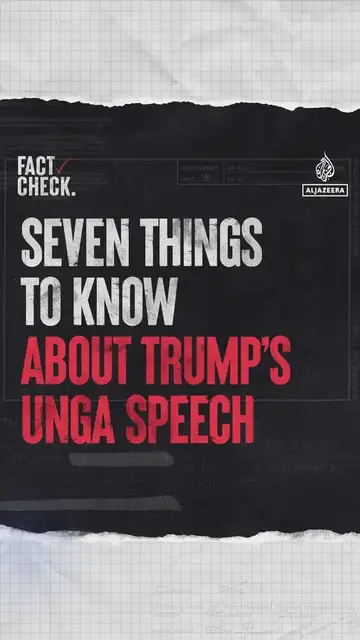 'Video thumbnail for Seven things to know about Trump’s UNGA speech'