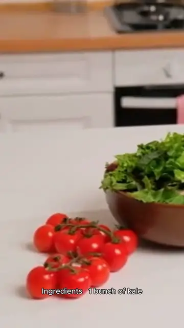 'Video thumbnail for kale recipe  '