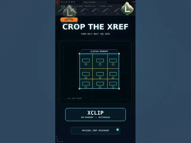 Video thumbnail for Crop Any AutoCAD Xref Without Editing It!