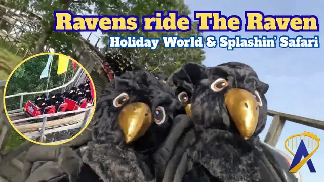 Video thumbnail for Ravens Riding The Raven! Plush POV at Holiday World
