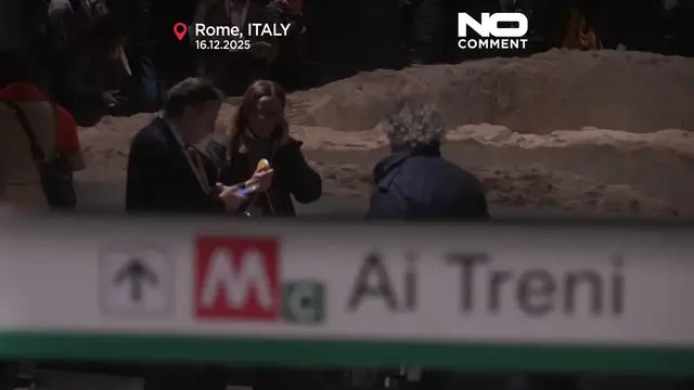 Video thumbnail for Rome opens two new Metro C stations, showcasing ancient ruins near Colosseum