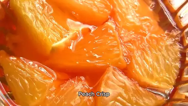 Video thumbnail for peach crisp recipe