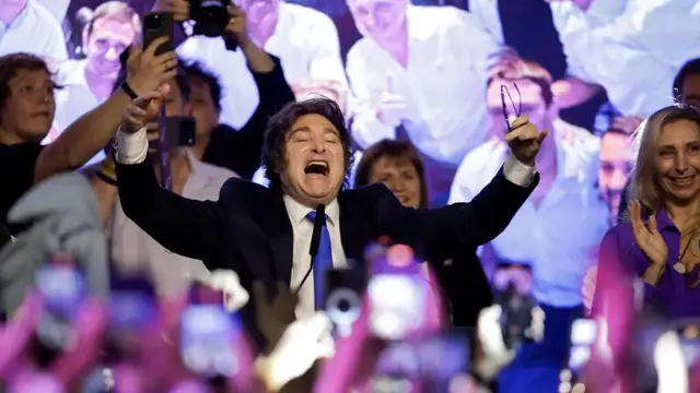 'Video thumbnail for Midterms in Argentina: Javier Milei wins big in a 'huge boost' to his agenda'
