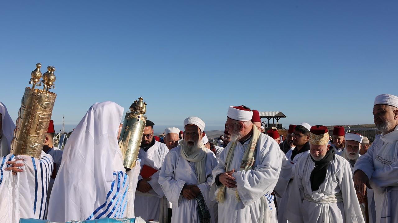 Video thumbnail for Samaritans Mark Passover Gerizim West Bank 9.