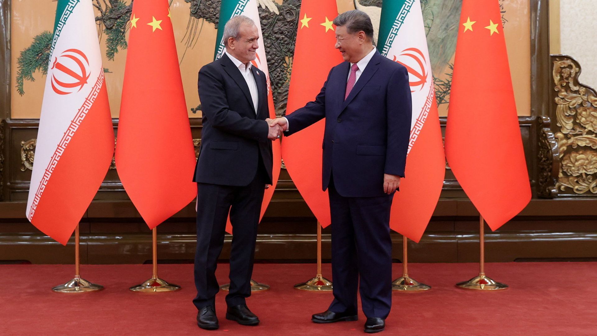 Video thumbnail for Iran downplays Trump's visit to China, hails ‘strategic’ partnership with Beijing