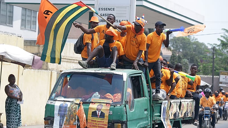 Video thumbnail for New opposition coalition rallies in Togo