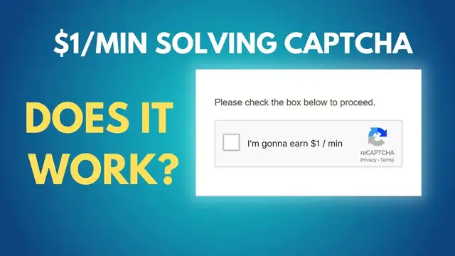 Video thumbnail for I Tried to Earn $1 Per Minute Solving Captcha: Is 2Captcha a Scam? (My Experience and Alternatives)