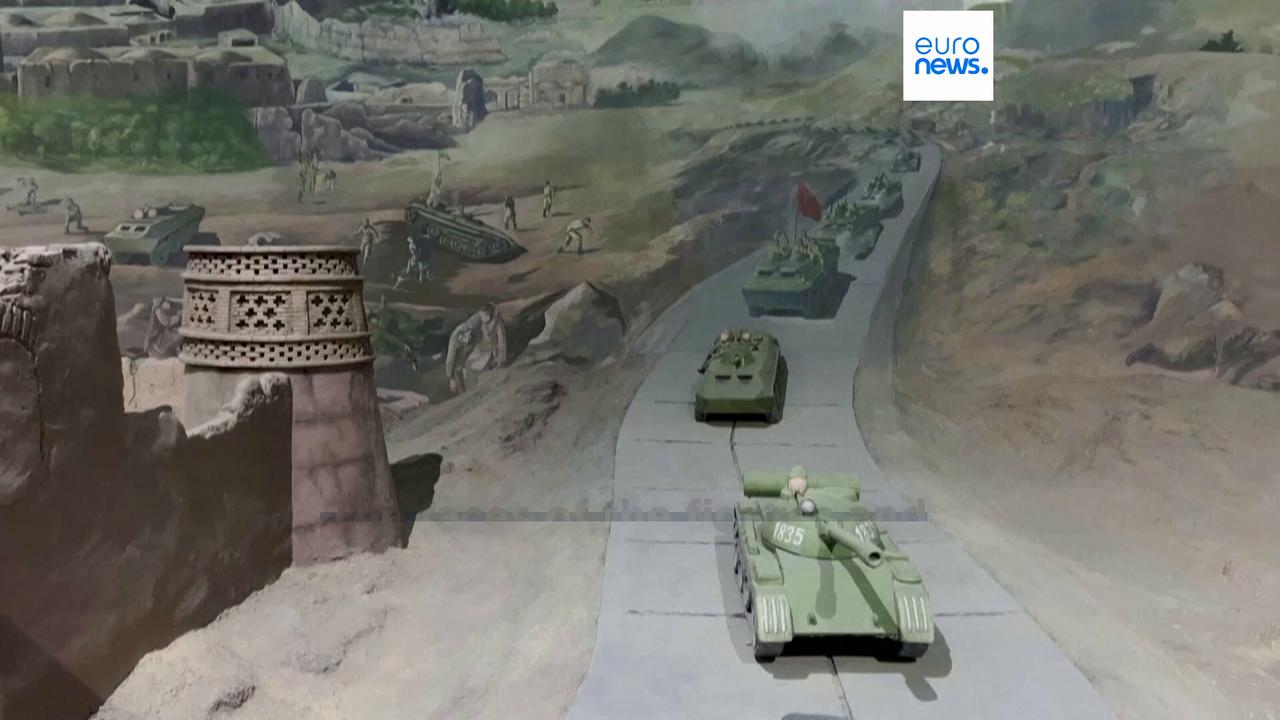 Video thumbnail for Defacing change: Afghan Resistance Museum reopens in Herat after Taliban dehumanise decorations