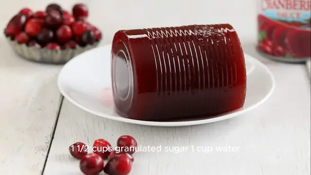 Video thumbnail for Homemade Canned Cranberry Sauce Recipe