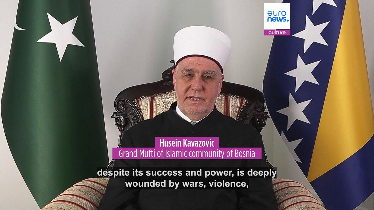 Video thumbnail for Muslims in Europe celebrate Eid al-Fitr amid global conflicts